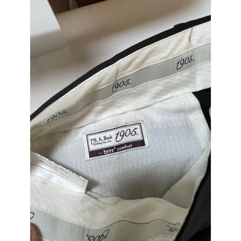 J. A. Bank Tailored Fit Separates Dress Pants Brrr Comfort Black 38R *see pics* - Picture 2 of 8